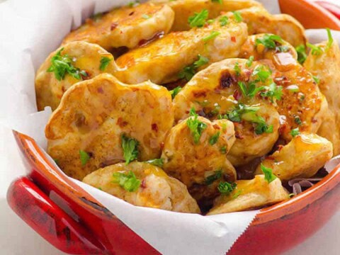 bouchees de poulet thai
