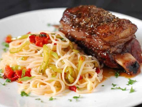cote de boeuf spaghettis cookeo