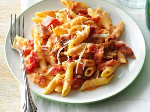 penne aux tomates jambon cookeo