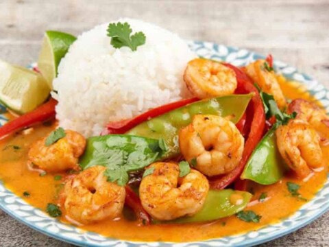 riz aux crevettes pois curry cookeo