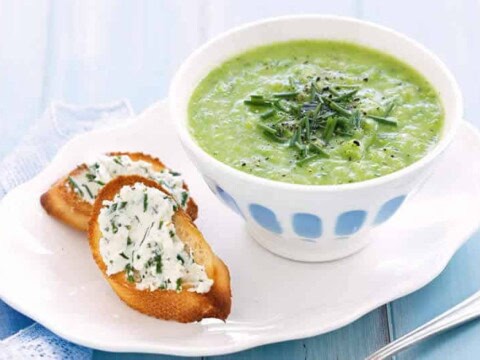 soupe de courgettes petits pois cookeo