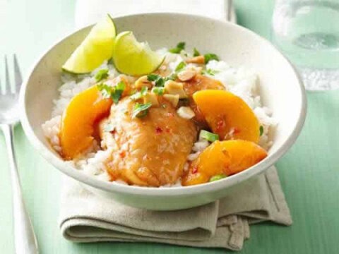 cuisses de poulet aux peches cookeo