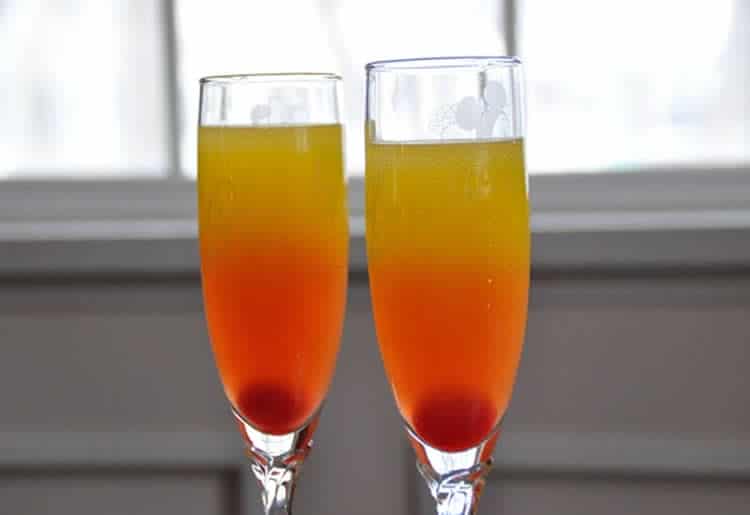 Cocktail ananas grenadine champagne avec thermomix