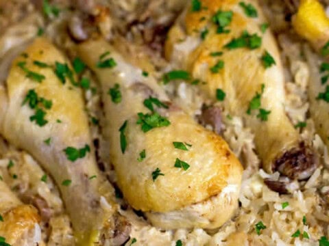 Riz avec cuisse de poulet au cookeo