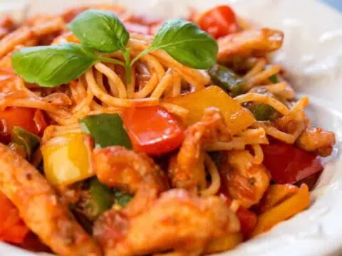 Marmite espagnole avec spaghetti au cookeo