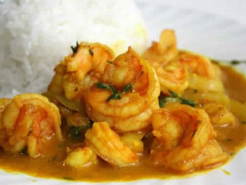 Recette crevettes au curry et lait de coco weight watchers