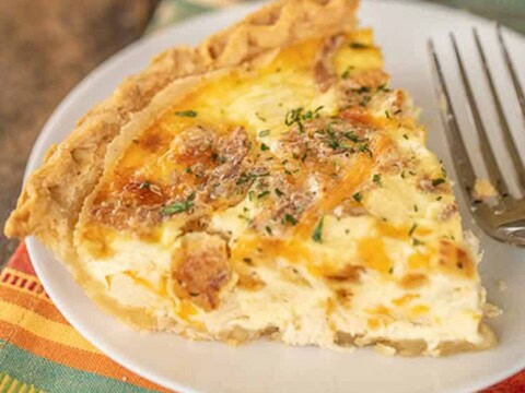 Quiche au poulet et oignons au thermomix