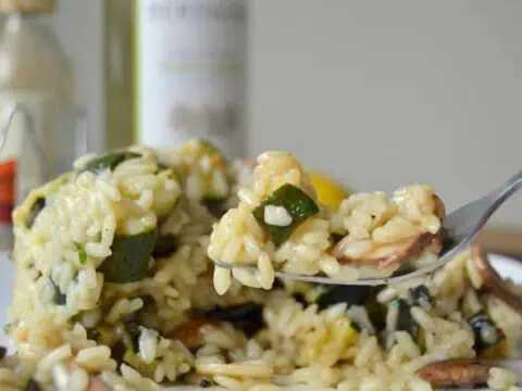 Risotto au poulet et courgettes au thermomix