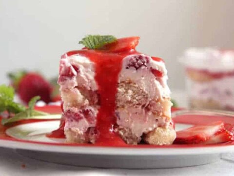 Tiramisu fraises facile au thermomix