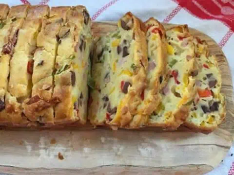 cake au jambon olives et poivrons au thermomix