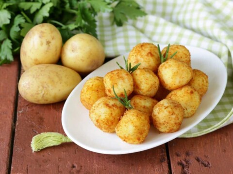 Croquettes de pomme de terre frites