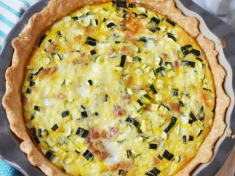 Quiche courgette et chèvre au thermomix