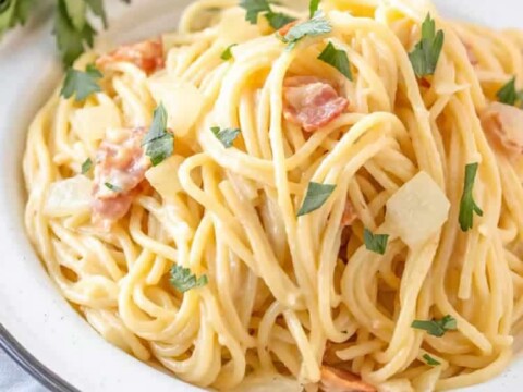 Recette pâtes carbonara au thermomix