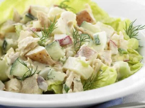 Salade de pommes de terre au thon