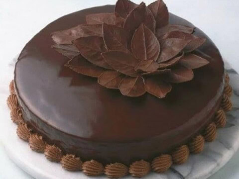 Feuilles en chocolat noir au thermomix