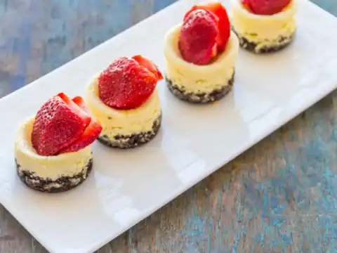 mini cheesecake de Noël