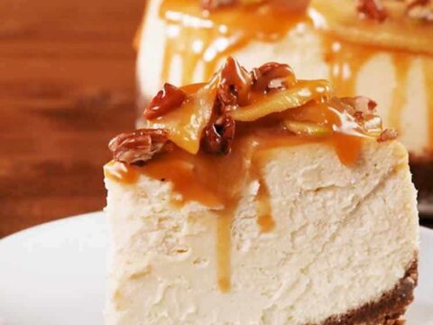 Cheesecake aux pommes et caramel au thermomix