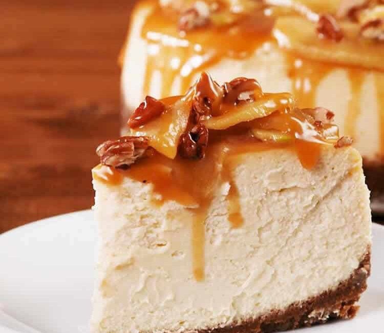 Cheesecake aux pommes et caramel au thermomix