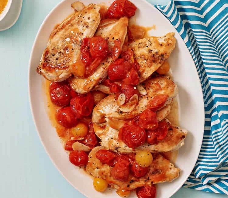 Poulet aux tomates cerises au cookeo