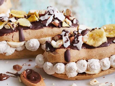 Éclairs au chocolat et banane au thermomix