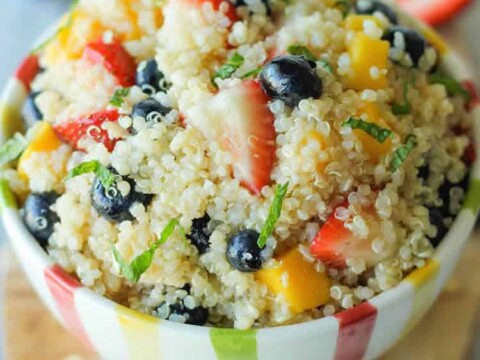Salade quinoa aux fruits