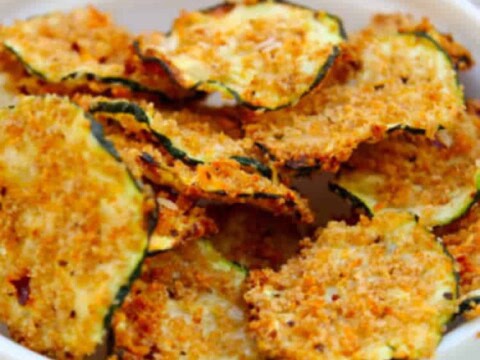 Chips de courgettes au four