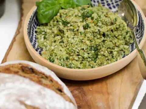Tapenade au basilic et amandes au thermomix