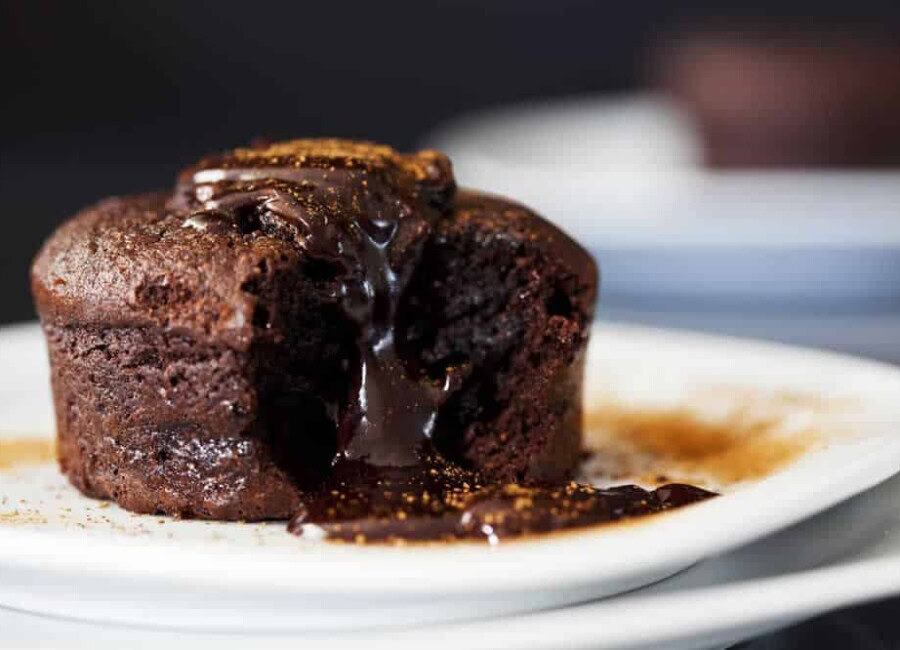 Muffins au chocolat coulant