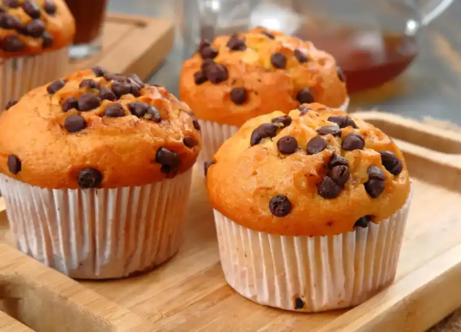 muffins moelleux aux pépites de chocolat