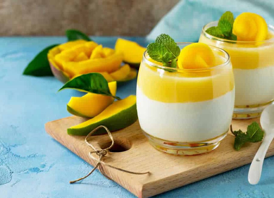 Dessert Panna cotta mangue au thermomix
