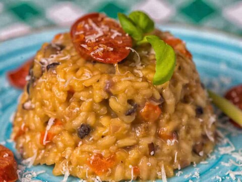 Risotto au chorizo et poivron au cookeo
