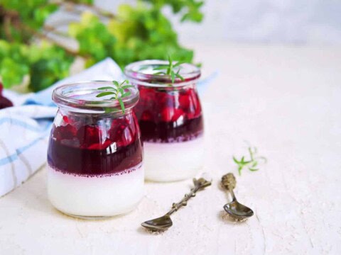 La meilleure recette de panna cotta cerises