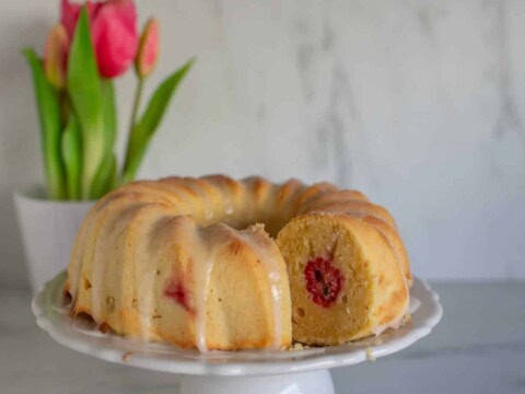 Gâteau au citron framboise et yaourt