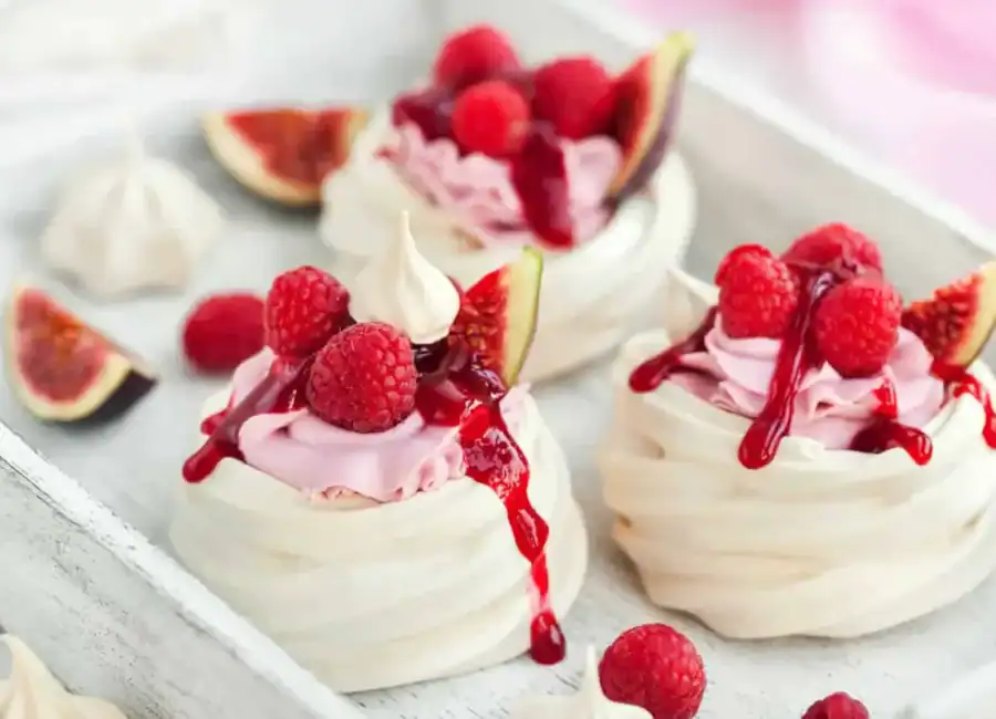 pavlova aux framboises