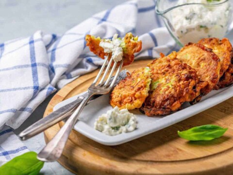 Beignets de courgette râpée