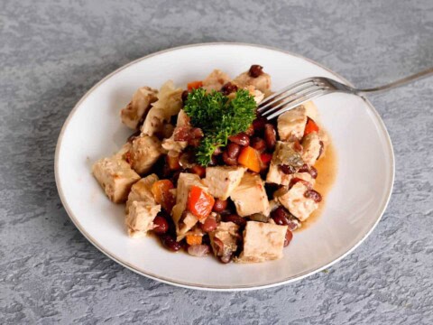 Sauté de dinde aux poivrons au cookeo