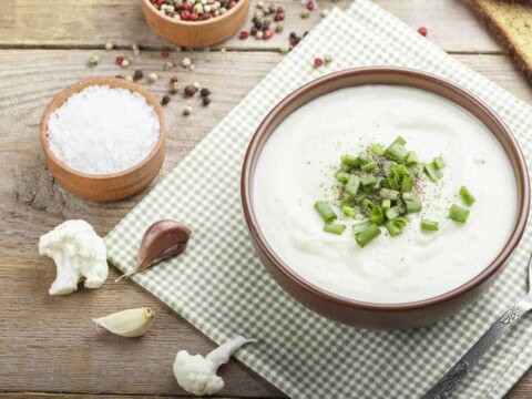 Soupe crémeuse au chou-fleur