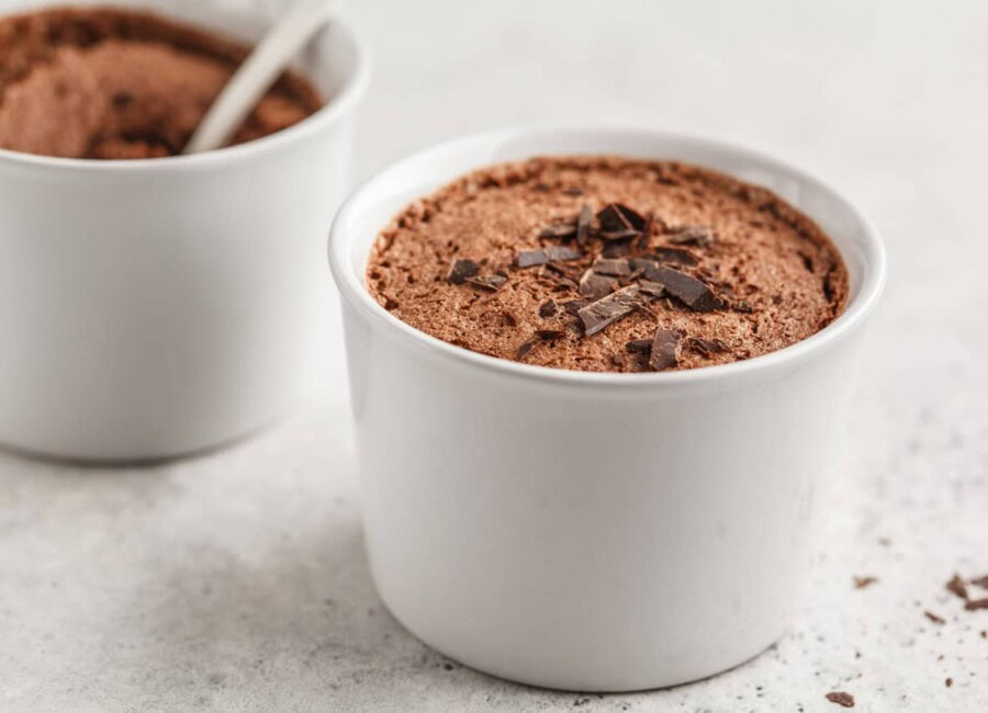 Soufflé au chocolat léger et rapide