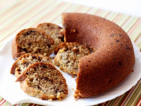 Gâteau à la banane aux pépites de chocolat