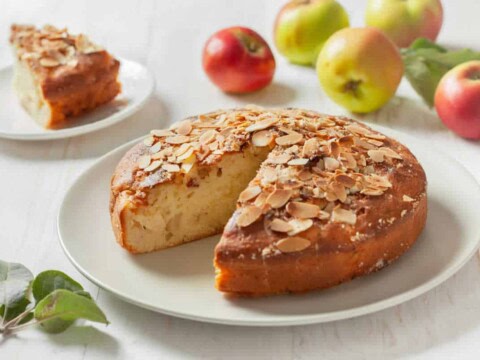 Gâteau aux pommes et amandes