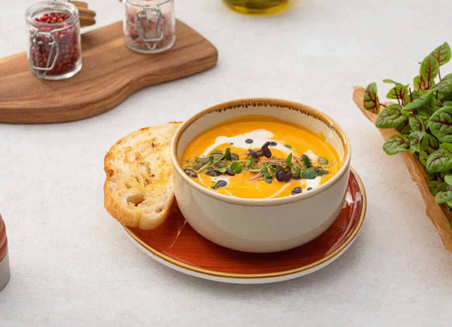 Soupe de potiron et carottes au cookeo