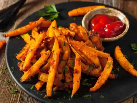 frites de courge butternut au four