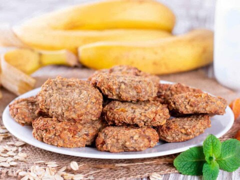Biscuits à la banane et flocons d'avoine