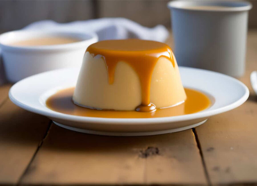 Flan au lait concentré et caramel