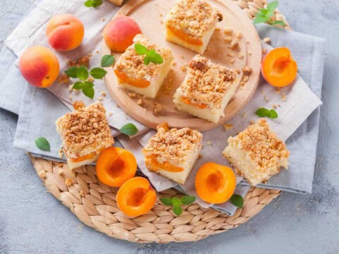Gâteau crumble abricot