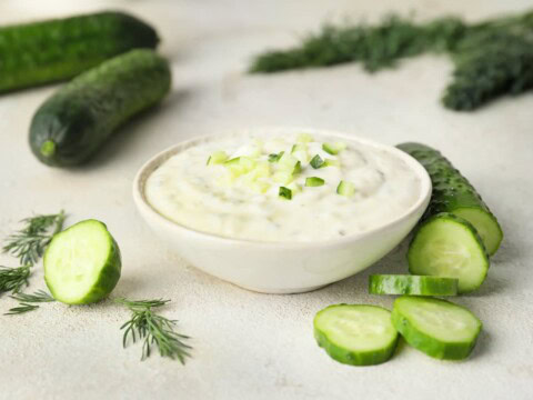 Sauce yaourt concombre