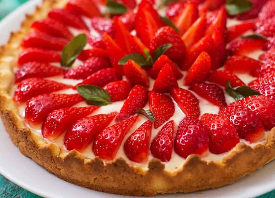 Tarte aux fraises pâte brisée