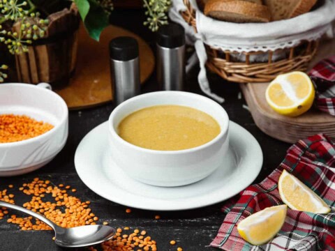 Velouté de lentilles corail