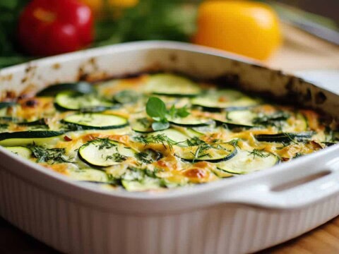 Gratin de courgettes au fromage