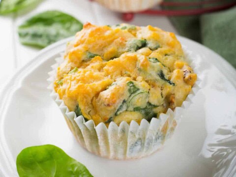 Muffins aux épinards et au fromage
